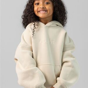 Comfrt Signature Kids Hoodie In Color Bone Size Large